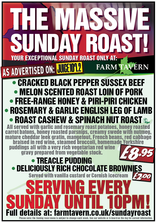 The Massive Sunday Roast Poster